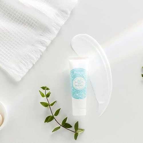 PolåAr - Gel Idratante Viso Aux Sources Des Glaciers Con Acqua Di Iceberg - Trattamento Idratante 24 Ore Con Acido Ialuronico - Opacizza E Restringe I Pori - 96% Naturale, Vegano, Francia - 50 Ml - 2