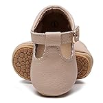 HONGTEYA Infant Baby Girls Mary Jane Flats Non Slip for Toddler First Walkers Soft Sole PU Leather Crib Shoes Sneaker Wedding Party Christmas Princess Dress Shoes Baby Moccasins Girls - Image 3
