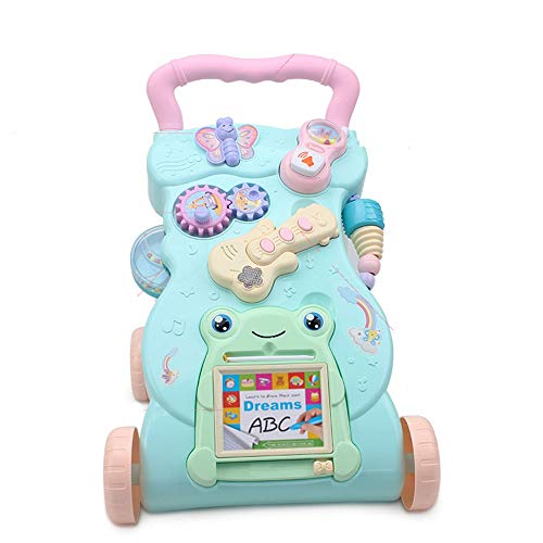 Baby Push Walker Girl&Boy Walker Toy Infant Trolley Early Education Puzzle Baby Multi-function Walking Car With Music Toys For babies ages 6-36 months ( Color : Multi-colored , Size : 43x41x31CM ) Sale