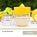 Trudeau Lemon Squeezer with Integrated Strainer – Compact Citrus Juicer with 1/2 Cup Capacity, Calibrated Container & Pouring Spout – BPA-Free & Dishwasher Safe – Original Trudeau Design