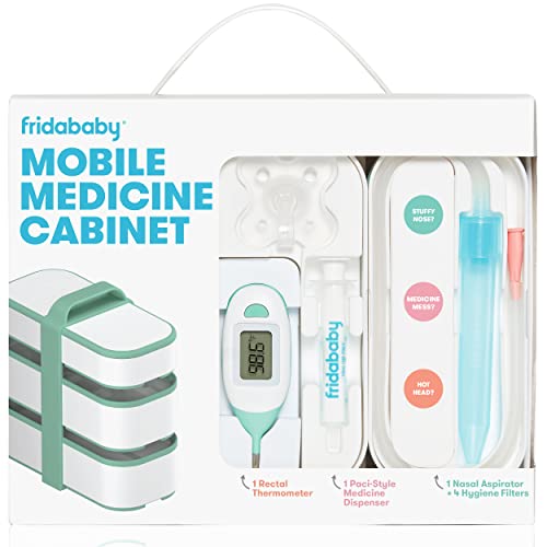 Image of Mobile Medicine Cabinet Travel Kit by Frida Baby | Portable Carrying Case Stocked with Wellness Essentials