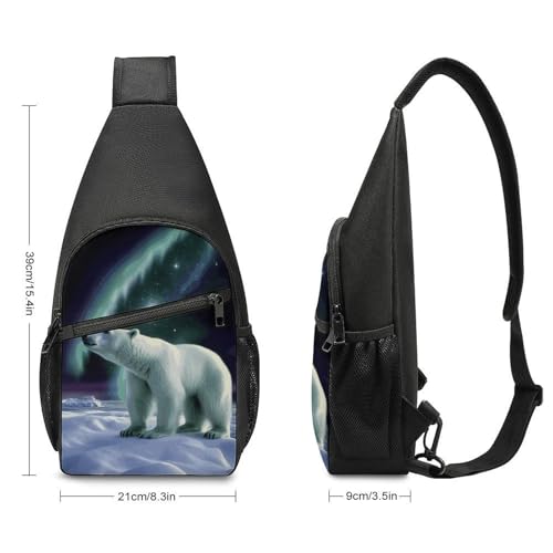 Bolso bandolera pequeño para mujer y hombre Polar Bears miniatura 2