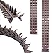 Produktbild TronicXL 10 Stück 50cm 5m Kletter Schutz Streifen Diebstahl Tierabwehr Tauben Abwehr Vogel Spikes Stacheln Vögel Dieben Katzen Nest Katzenspikes Vogelabwehr Streifen Vogelschreck Taubenspikes