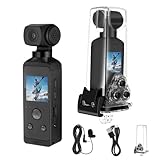 Gurkitsy Cámara de Acción, WiFi Cámara Deportiva, 30M Cámara Ultra HD Impermeable, 270° Rotación, con Clip para...