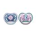 Philips AVENT ultra air Schnuller - 2er Pack, BPA-freier, atmungsaktiver Schnuller für Babys von 6-18 Monaten, inklusive Transport- und Sterilisationsbox, Seepferdchen/Kugelfisch (Modell SCF085/61)