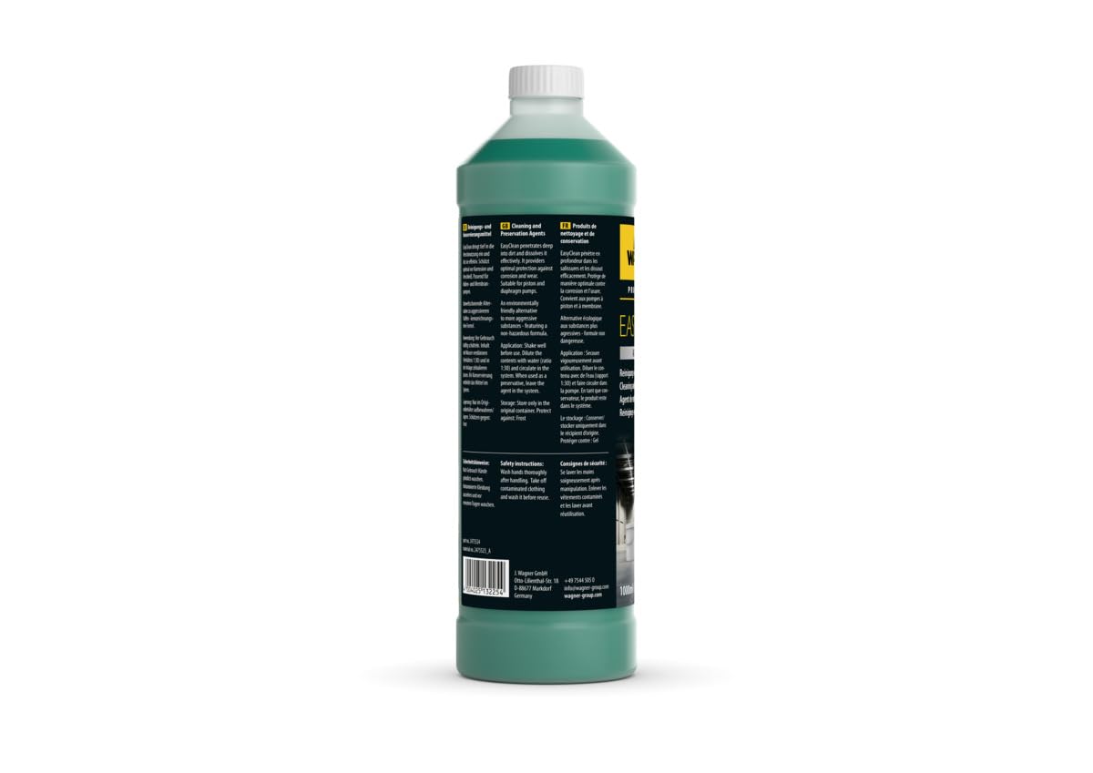 WAGNER EasyClean; agente limpiador y conservante; 1 litro; para bombas de pistón y de membrana