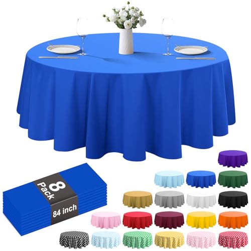 ZHZJCKSHB 8 Pack Plastic Tablecloth 84