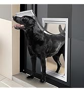 ZJSF Large Dog Door for Doors, Extreme Weather Energy Efficient Pet Door for Cats and Dogs,Panele...