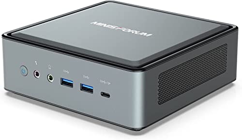 MINIS FORUM HM80 Mini PC, AMD Ryzen 7 4800U Prozessor 32 GB RAM 512GB SSD Mini Desktop con Windows 11 Pro, Radeon Graphics/BT 5.1/M.2 2230 WiFi/HDMI/DP/USB-C