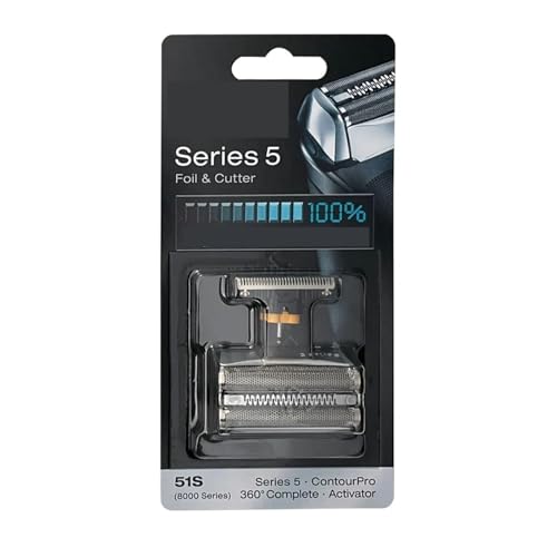 Cutter Head Mesh Mesh Blade Foil Cutter, Compatible For Braun， Electric Shaver Series 5 Waterflex 8998 8595 Wf1s Wf2s 5760(51s)