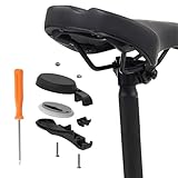 【Posizione inaspettata】: supporto nascosto per bicicletta airtag perfettamente nascosto sotto il sedile della bicicletta, un luogo irrintracciabile, così che gli altri non lo aspettano. La vite incorporata è ancora più difficile da rimuovere.