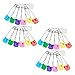 BESTOYARD 200 Pcs Child Safety Pins Baby Diaper Pin Clothing Safety Pin Old Diaper Pin Safety Pin Fastener Vintage Diaper Pin Cloth Diaper Fasteners Nappy Colored Safety Plastic Metal Bib