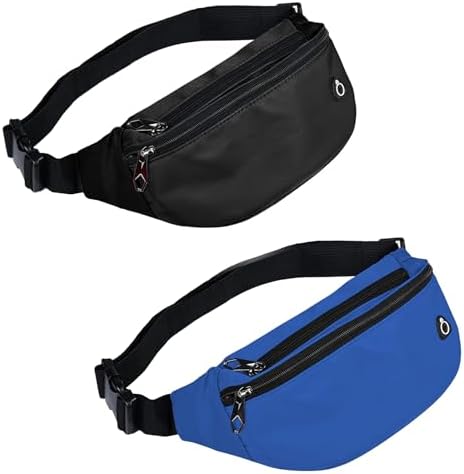 Fanny Pack for Men Women, Waterproof Sports Waist Bag Pack, Belt Bag for Travel Hiking Running