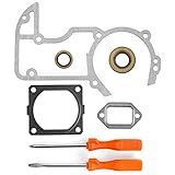NEO-TEC Chainsaw Engine Gasket Kit Fit for Stihl 066 MS660 MS650 064 Crankcase Cylinder Muffler Gasket with Oil Seals Chain Saw Replacement Parts Compatible to Stihl MS660 065 064 OEM 1122 007 1053