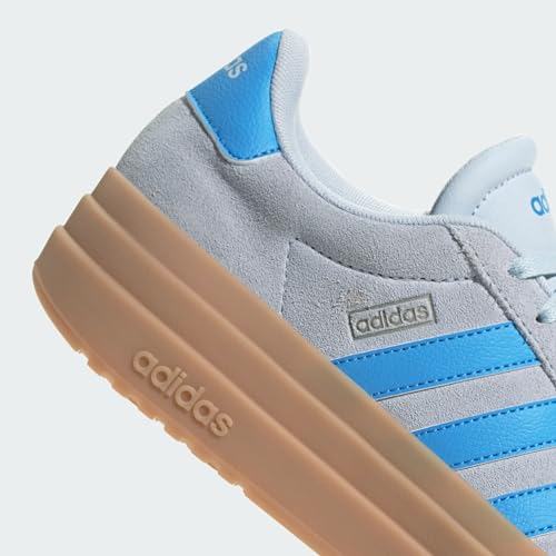 Image of adidas Womens Vl Court Bold Lace Up Sneakers Shoes Casual - Pink