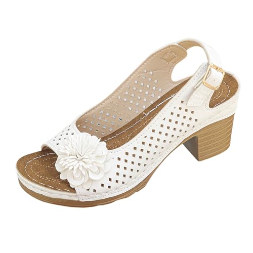 Sandales Femme Talon Chaussures D'été Confort Nue Pied Espadrilles Compensées Sandale Plateforme Chaussure Chic Et Confortable Chaussons Été Mariage Nu...