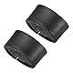 PATIKIL Leder Schlaufenhalter, 2er Pack Leder Schlaufen Gürtelhalter Schlaufen Ersatz für 0,9 (24mm)/1 (28mm) Breite Gürtel/Riemen, Schwarz