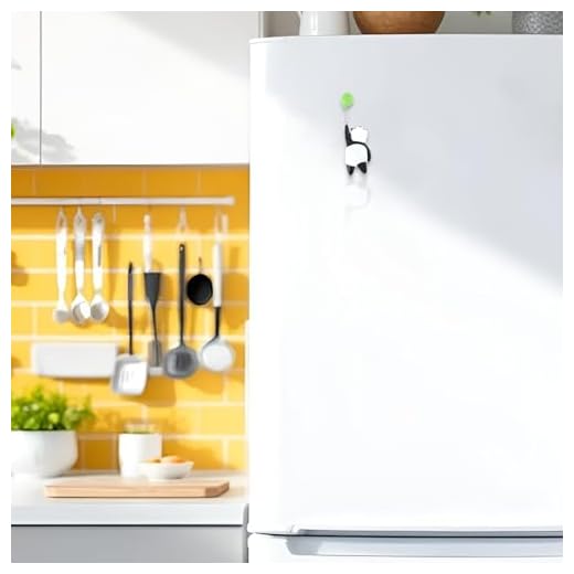 Generic 1Pcs Decorative Magnets Magnetic Fridge Sticker Irregular Shape Panda-Design with Balloon Resin Black White Green