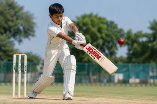 Image of Ramala Premium Popular Willow Wooden Cricket Bat | Lightweight Balanced Power Performance Bat for Tennis Ball | Durable & High-Impact Stroke Control - 70 CM | Size 3 for 6-7 Years | Junior Bat