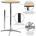 Flash Furniture Lars 36'' Round Wood Cocktail Table with 30'' and 42'' Columns, Adjustable Wood Bar Height Table for Events or Home Use, Natural