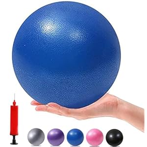 Exercise Pilates Mini Yoga Balls Barre Small for Home Stability Squishy Training Physical Therapy Improves Balance with Pump