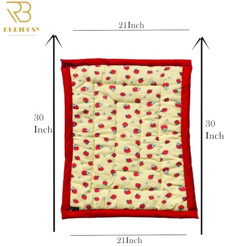 Image of Bedding Mattress for Cotton, Baby Sleeping Bed Set Godari Baby Cradle |Sleeping Mat |Multi Purpose Cushioned Bed |Baby Bed for 0 to 2 Years.