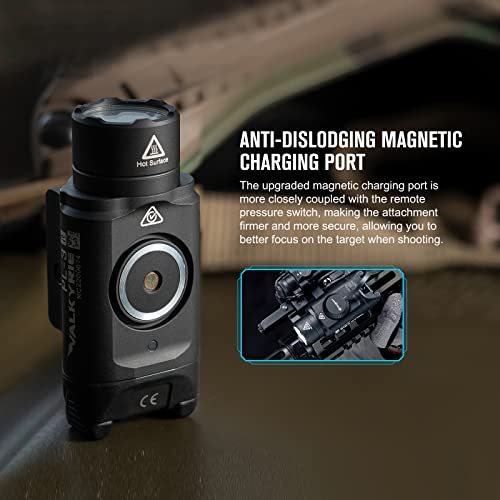 Olight Pl-3R Valkyrie Rechargeable Tactical Light, 1500 Lumens Rail-Mounted Weaponlight, Led Flashlight With Built-In Battery, Rail Locating Keys For 1913 Picatinny, Gl Style, Black #TOP6