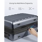 NINETYGO Carry On Luggage 22x14x9 Airline Approved, 20 Inch Luggage with Smooth Spinner Wheels, Expandable, Hard Shell PC Suitcase, Lightweight Travel Luggage, TSA Approved (Grey, Rhine Max) - Image 5