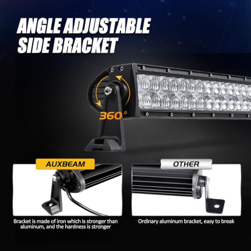 Image of Auxbeam LED 52 inch Lights Bar Bright 300W 5D Off Road Driving Waterproof Lamp