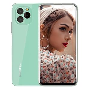 OUKITEL C21 Pro simフリー スマホ 本体 Android 11.0 4GB RAM+64GB ROM スマートフォン 本体 simフリー 4000mAh simフリー 6.4インチ 大画面 android スマホ12MP+0.3MP+2MP+8MPカメラ 4GデュアルSIM 顔と指紋のロック解除 SIMフリースマートフォン 1年間の保証（緑）