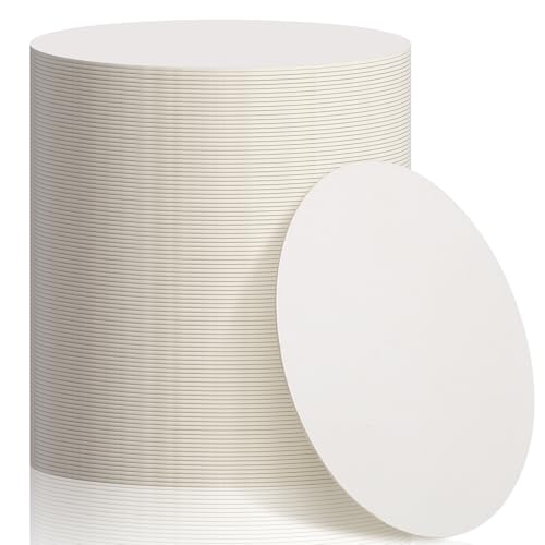TaoBary 100 Pcs Disposable Paper Coasters Bulk 1MM, 4...