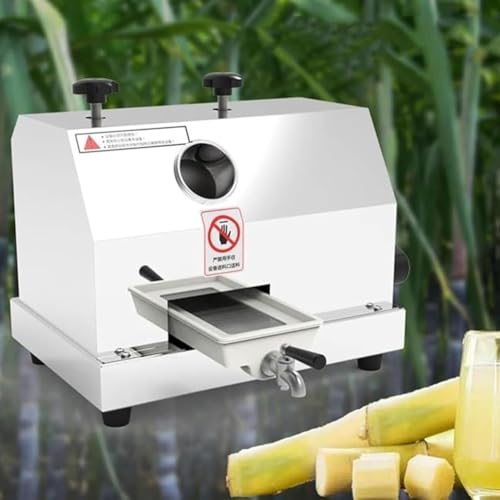 Stainless Steel Sugar Cane Juicer Machine - Manual Extractor, 220lbs/h Desktop Press for Restaurants & Snack Bars, Efficient Juice Production