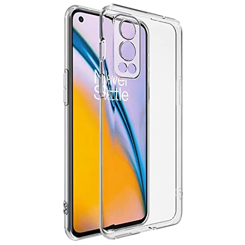 Image of Crystal Clear Back Case for OnePlus Nord2 5G | Raised Bumps for Camera & Screen Protection | Clear Soft Silicone Back Case Cover for OnePlus Nord2 5G (TPU | Transparent)