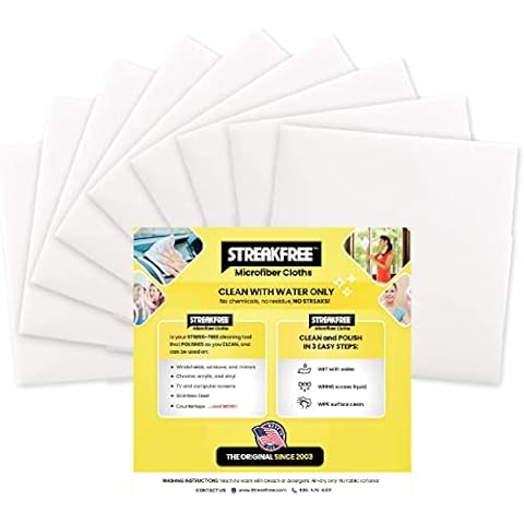 StreakFree Microfiber Cleaning Cloths Cover