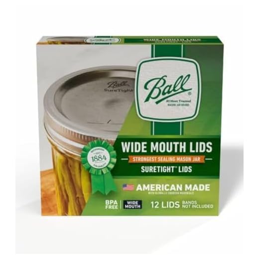 Ball Jars Wide Mouth Lids, 72 Count (Pack of 6).
