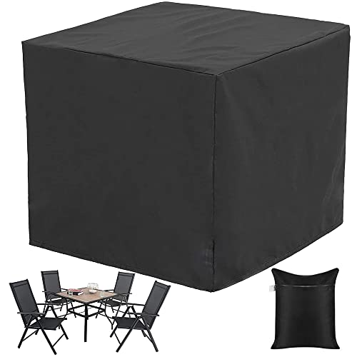 Skyour Patio Table Furniture Set Covers Square/Rectangular Waterproof Outdoor Indoor Dustproof Garden Table Chair Sofa Furniture Set Cover Protector (47x47x29in)