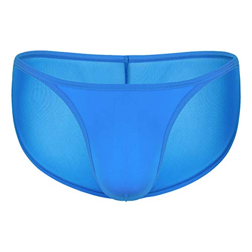 Andongnywell Men's Basic Bikini Briefs Pack Low Rise Ice Silk Underwear panties Knickers underpants
