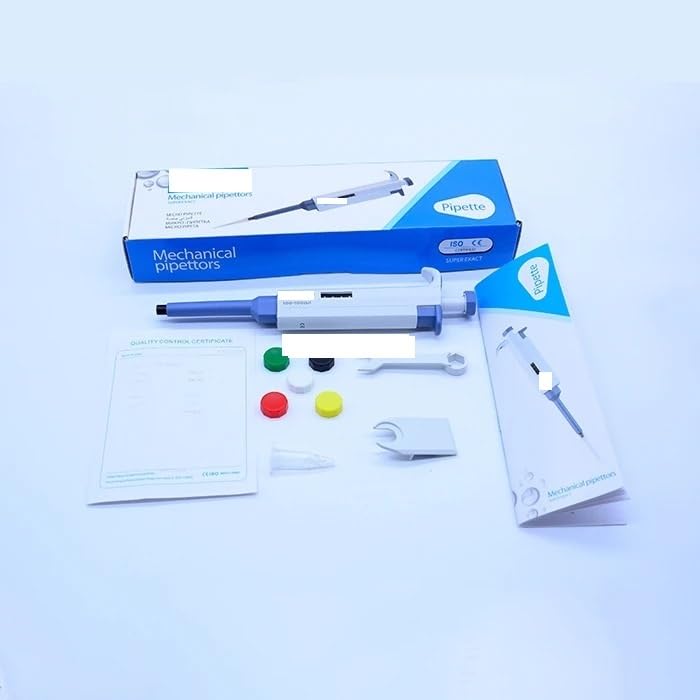 Lab Instruments - 1-10ml Digital Adjustable Pipette Micropipette Pipettor Gun with 10ml Tip