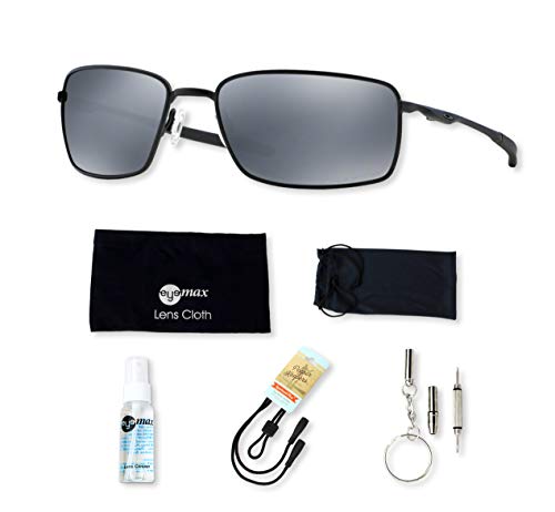 Oakley Square Wire OO4075 Sunglasses Bundle with original case, and accessories (5 items)2