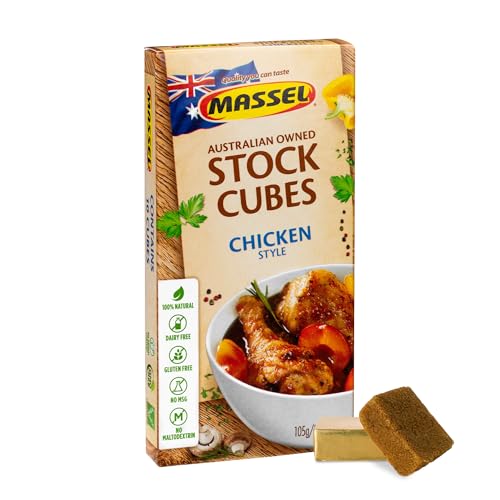 Massel, Stock Cubes - Gluten-Free, Chicken Style Broth - 105g, Pack of 1, Soup Stock