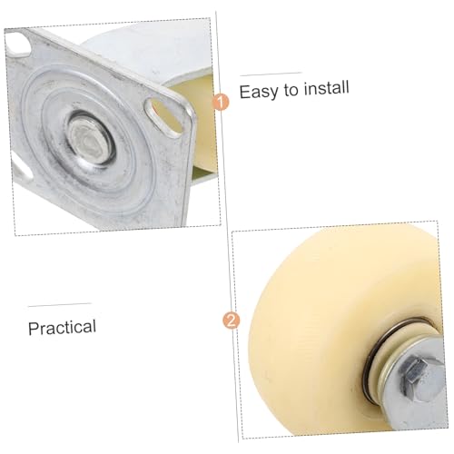 Roulettes pivotantes nylon pour meubles et chariots déplacement fluide