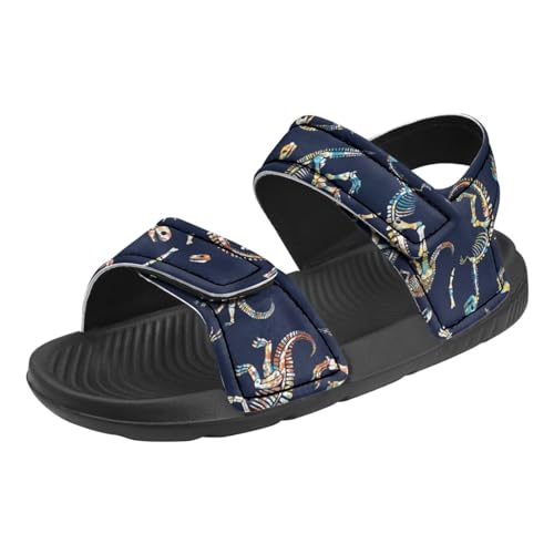 3D Dinosaur Camouflage Sandals for Boys Casual Outdoor Sport Athletic Sandals Adjustable Summer Beach Water Shoes for Kids and Toddler