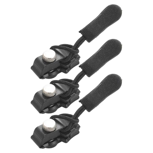 Kit de reparación de cremalleras para chaquetas, 3 piezas, deslizador de tracción desmontable de alta resistencia, reemplazo de cremallera de fijación instantánea de metal, costura y manualidades, pla