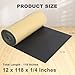 Storystore Foam Rubber Sheet with Adhesive, 12 x 118 x 1/4 Inch Closed Cell Insulation Neoprene Foam Sheet, Multi-Function Soundproof Weatherproof Foam Padding