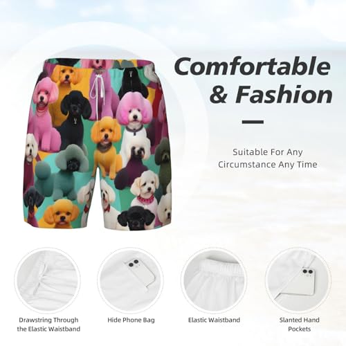 Short de bain homme avec doublure de compression anti frottement