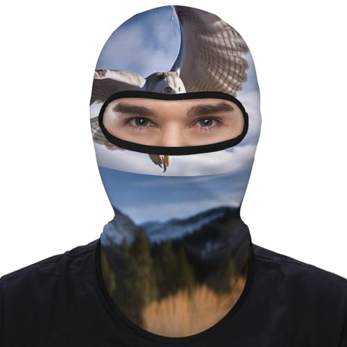 Balaclava con Estampado de Animales y Paisajes para Hombres y Mujeres, Máscara Facial Antisolar Transpirable con Cobertura Total para Senderismo, Ciclismo, Correr y Conducir
