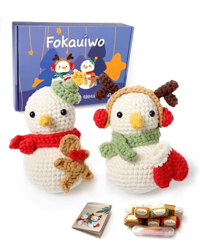 Fokauiwo Crochet Kit for Beginners with Easy...