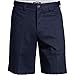 Lands' End Men's No Iron 9in Comfort Waist Plain Front Chino Short Radiant Navy Big and Tall 52