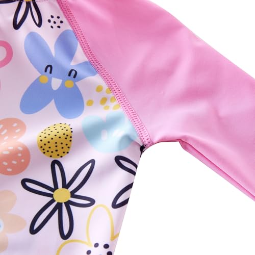 Image of UMELOK Baby Girl One Piece Swimsuit Infant Rash Guard Bathing Suit