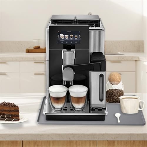 Silikonmatte für Kaffeemaschinen, für Auslaufen, ideal für Küche und Tiernahrung (grau)